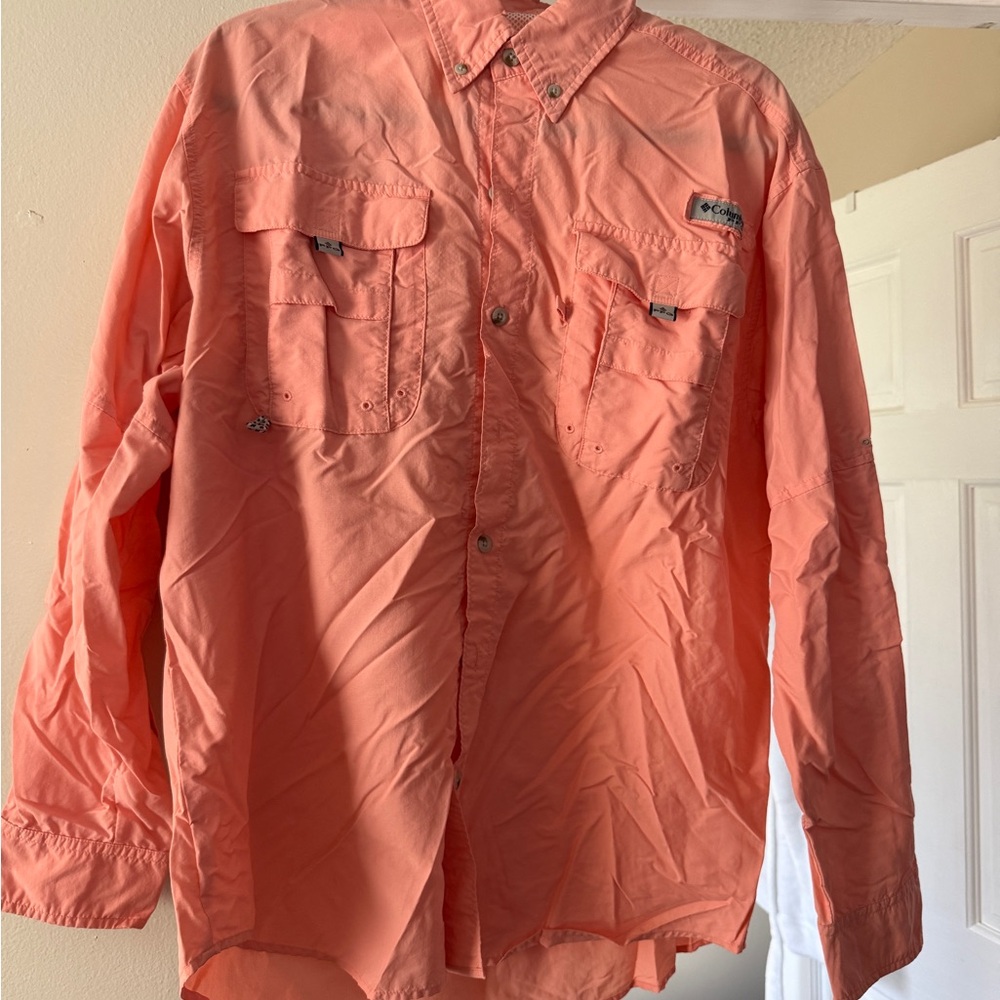 Columbia Men's Salmon PFG long sleeve Shirt